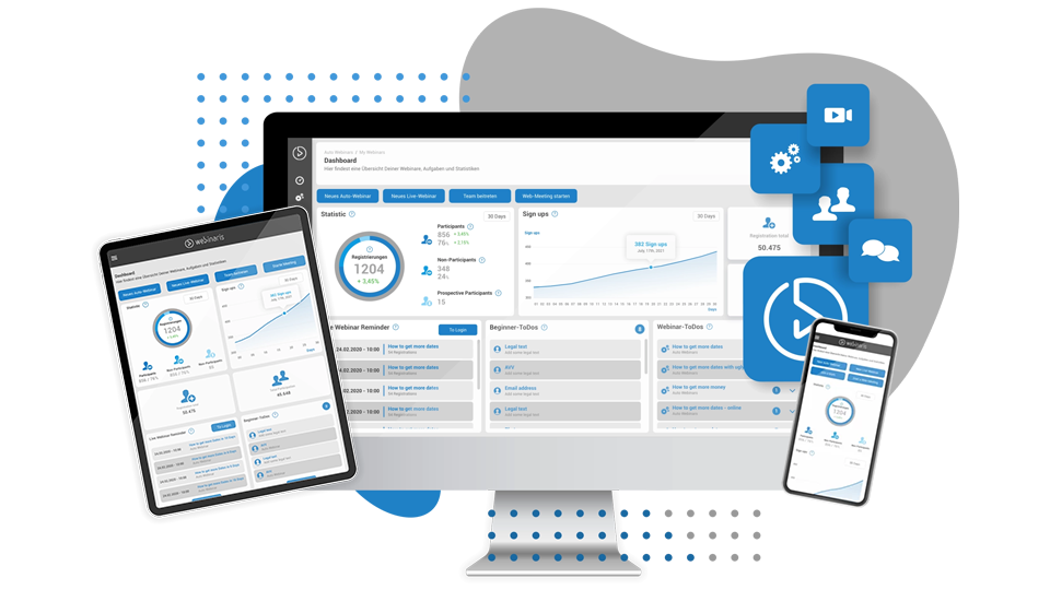 Webinar-Software für Desktop, Tablet und Smartphone